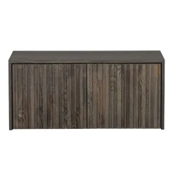 WOOOD Kistbank New Gravure Bruin - 88x50x40 cm