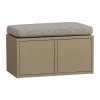 WOOOD Kistbank Turner Mud - 80x47x44 cm