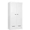 WOOOD Kledingkast Connect Wit - 94x195x53 cm