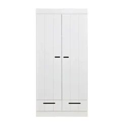 WOOOD Kledingkast Connect Wit - 94x195x53 cm