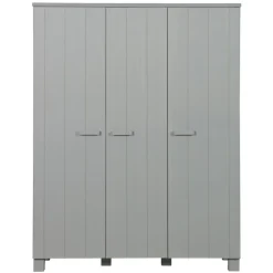 WOOOD Kledingkast Dennis Grijs - 158x202x55 cm