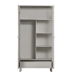 WOOOD Kledingkast  Madu Grijs - 100x195x53 cm