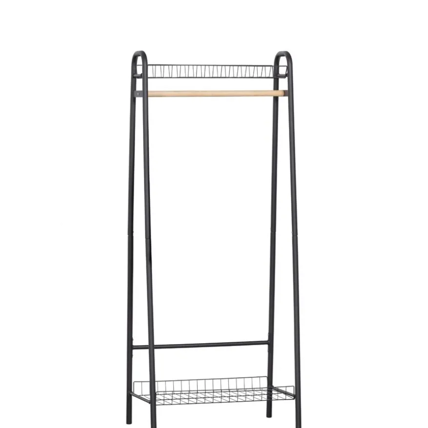 WOOOD Kledingrek Jovi Zwart - 70x167x41 cm