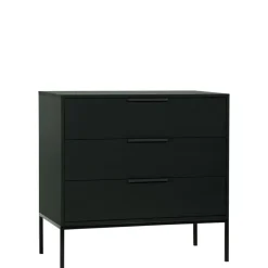 WOOOD Ladekast Adam Zwart - 94x93x52 cm