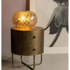 WOOOD Nachtkastje Glossy Goud - 39x48x39 cm