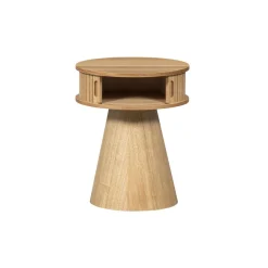 WOOOD Nachtkastje Karri Naturel - Ø 38 cm