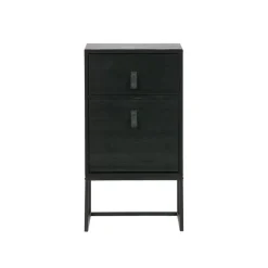 WOOOD Nachtkastje Zola Zwart - 40x74x35 cm