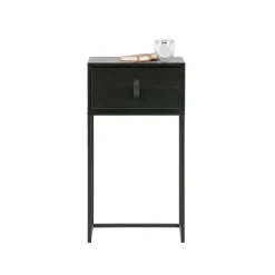WOOOD Nachtkastje Zola Zwart - 40x74x35 cm