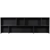 WOOOD Opzetkast New Gravure Zwart - 200x65x30 cm