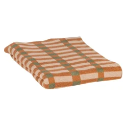 WOOOD Plaid Vola Groen / Oranje - 130x170 cm