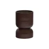 WOOOD Plantentafel / Pot Toval Paars / Bruin - 28x40x28 cm