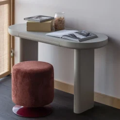 WOOOD Poef Islen Bordeauxrood - Ø 39 cm