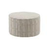 WOOOD Poef Sarli Naturel / Beige - Ø 60 cm