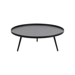 WOOOD Salontafel Mesa Zwart - Ø 100 cm