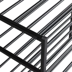 WOOOD Schoenenrek Ferro Zwart - 85x160x35 cm