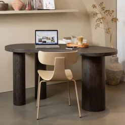 WOOOD Sidetable Maan Donkerbruin - 150x75x70 cm
