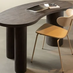 WOOOD Sidetable Maan Donkerbruin - 150x75x70 cm
