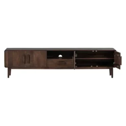 WOOOD TV-meubel Liya Donkerbruin - 200x50x35 cm