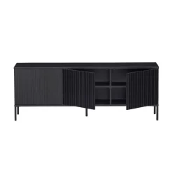 WOOOD TV-meubel New Gravure Zwart - 150x56x44 cm
