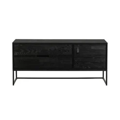 WOOOD TV-meubel Silas Zwart - 120x55x44 cm