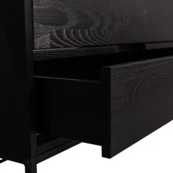WOOOD TV-meubel Silas Zwart - 120x55x44 cm