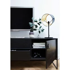 WOOOD TV-meubel Silas Zwart - 180x61x44 cm