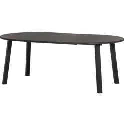 WOOOD Uitschuifbare Eettafel Lange Jan Zwart - 120/160/200x120 cm
