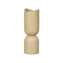 WOOOD Vaas Mosi Beige - 75 cm hoog