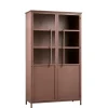 WOOOD Vitrinekast Exhibit Tan - 99x170x44 cm