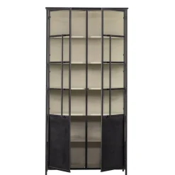 WOOOD Vitrinekast Exhibit XL Zwart - 99x200x44 cm