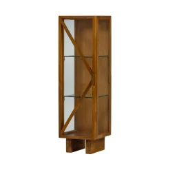 WOOOD Vitrinekast Kella Naturel - 40x137x39 cm