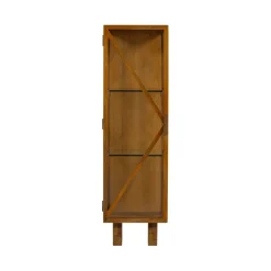 WOOOD Vitrinekast Kella Naturel - 40x137x39 cm