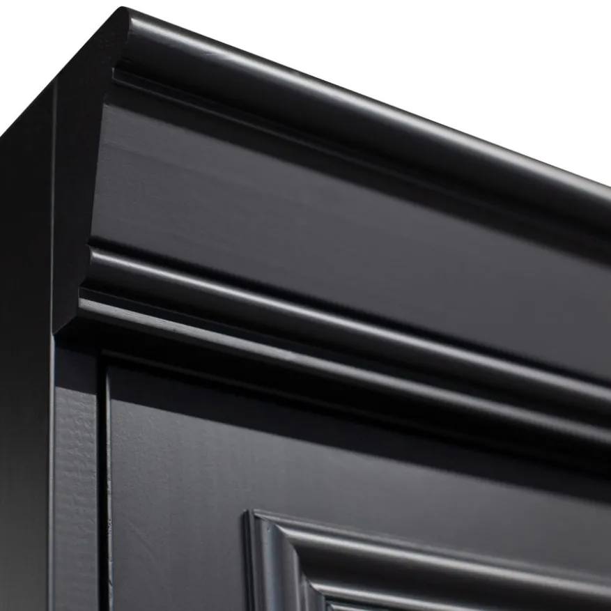 WOOOD Vitrinekast Organize Zwart - 110x215x44 cm