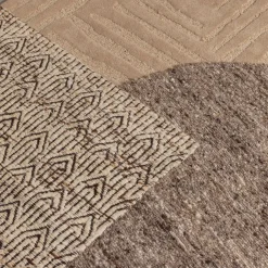 WOOOD Vloerkleed Efia Bruin - Ø 200 cm