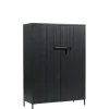 WOOOD Wandkast Bruut Zwart - 100x140x41 cm