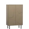 WOOOD Wandkast Cadiz Mud - 85x135x40 cm