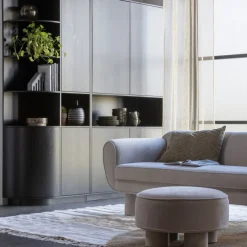 WOOOD Wandkast Finca Zwart - 78x210x40 cm