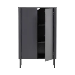 WOOOD Wandkast Gunnar Zwart - 85x135x39 cm