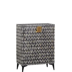 WOOOD Wandkast Menne Zwart - 81x108x43 cm