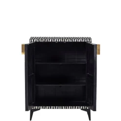 WOOOD Wandkast Menne Zwart - 81x108x43 cm