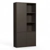 WOOOD Wandkast Merel Bruin - 100x200x40 cm