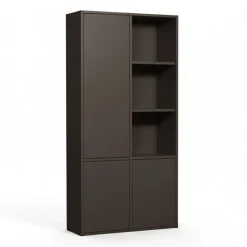 WOOOD Wandkast Merel Bruin - 100x200x40 cm
