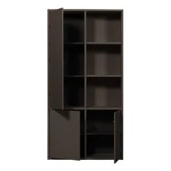 WOOOD Wandkast Merel Bruin - 100x200x40 cm