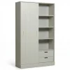 WOOOD Wandkast Mila Grijs - 120x200x42 cm