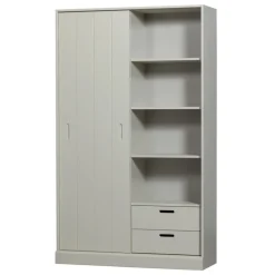 WOOOD Wandkast Mila Grijs - 120x200x42 cm