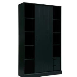 WOOOD Wandkast Move Zwart - 120x200x42 cm