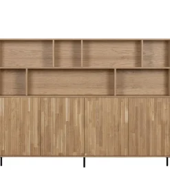 WOOOD Wandkast New Gravure Naturel - 200x150x44 cm