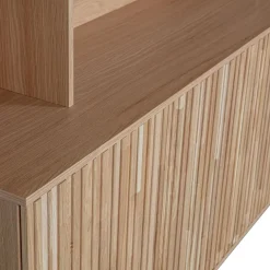 WOOOD Wandkast New Gravure Naturel - 200x150x44 cm
