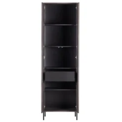 WOOOD Wandkast New Gravure Bruin - 60x210x42 cm