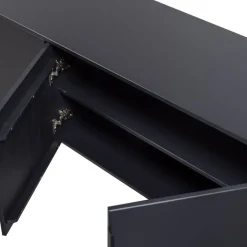 WOOOD (Zwevend) TV-meubel Gunnar Zwart - 200x56x44 cm